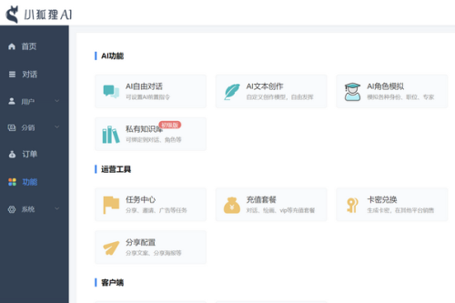 小狐狸ChatGPT付费创作体系V2.3.4自力版 +WEB端+ H5端最新去弹窗受权