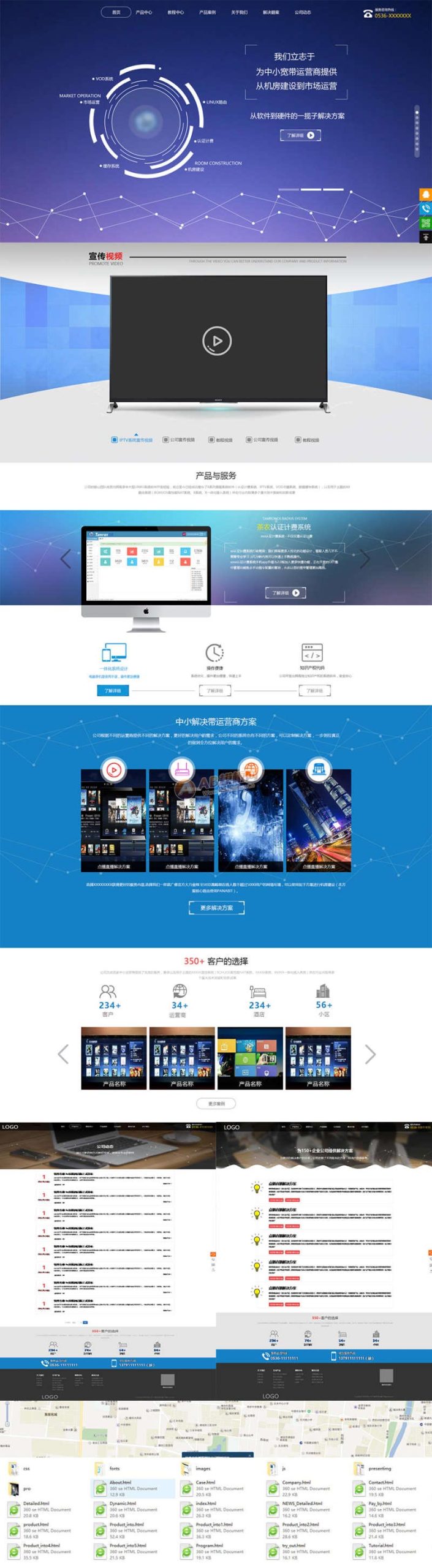 软件开发智能科技公司网站静态html模板